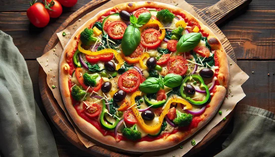 Variações Criativas de Pizza Vegana
