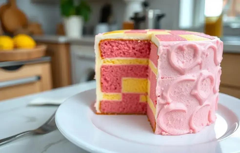 Battenberg Cake Vegano: Aprenda a Fazer o Bolo Clássico