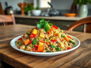 Quinoa Turbinada com Legumes e Ervas