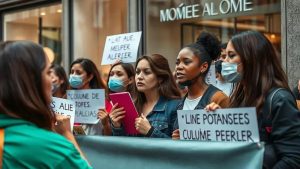 Protesto contra uso de pele de coelho fecha loja em São Paulo