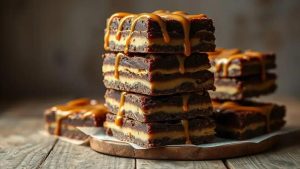 Delicie-se com as Barras de Caramelo e Chocolate Vegano Sem Assar