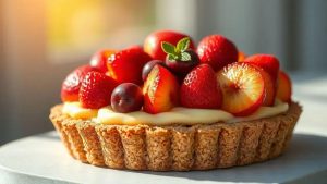 Descubra a Delícia da Torta de Frutas com Creme de Baunilha