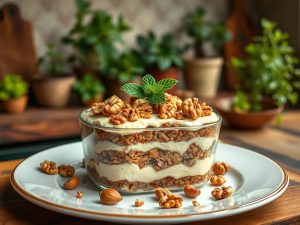 Pavê de Nozes Vegano Delicioso