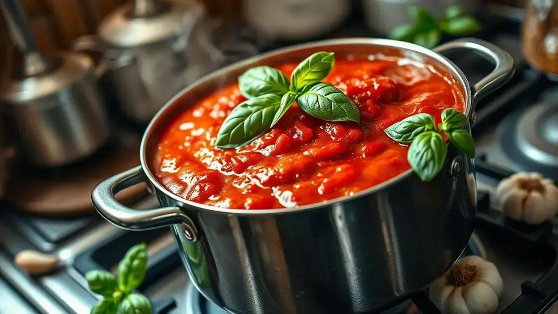 Dicas práticas para um molho perfeito