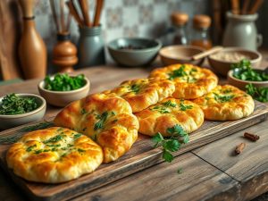 Esfirra de Queijo Vegano com Toque de Ervas
