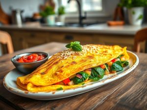 Omelete Vegano à Italiana: Grãomelete Saborosa