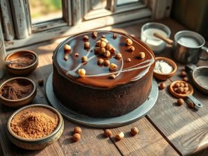 Bolo de Chocolate Vegano Especial com Toque de Avelã