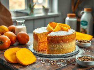 Bolo de Manga Tropical Vegano