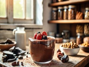 Pudim de Chocolate Vegano da Saúde