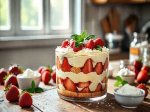 Pavê de Morango Tropical