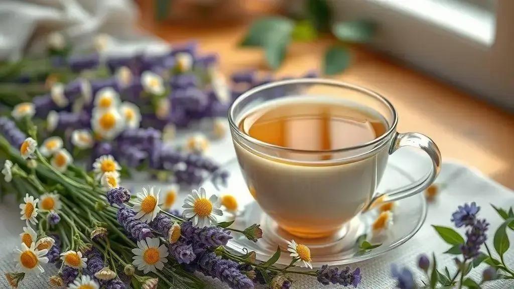Chás calmantes para o relaxamento e sono