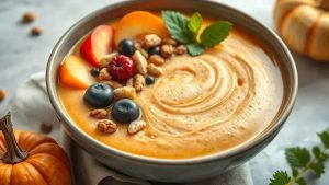 Delicie-se com um Smoothie Bowl de Abóbora Vegano