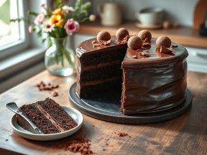 Bolo Trufado de Chocolate Vegano Delícia Italiana