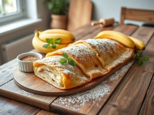 Strudel de Banana Nórdico Vegano