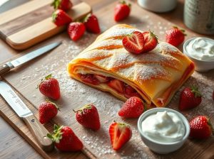 Strudel de Morango Nórdico Vegano