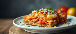 Macarrão Vegano com Grão-de-Bico e Tomate Seco Delicioso