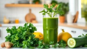 Aprenda a preparar um suco verde nutritivo e delicioso para o seu dia