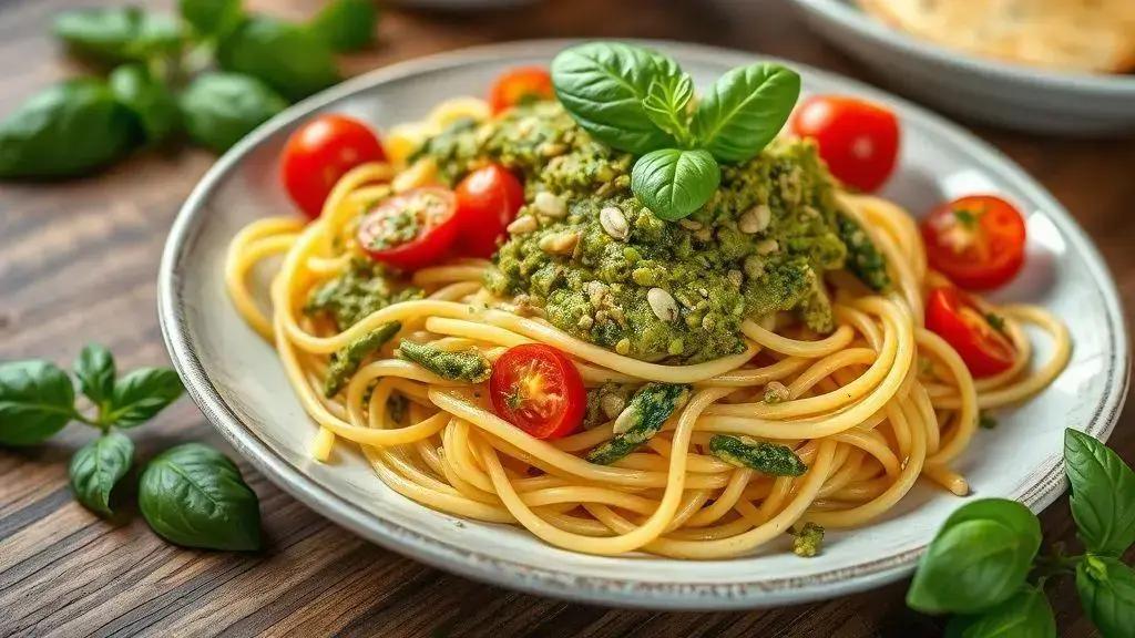 Aprenda a Preparar uma Deliciosa Pasta de Pesto com Sementes de Abóbora