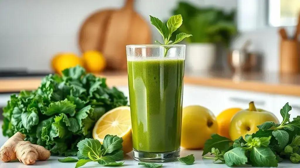 Como preparar um suco verde rico em ferro