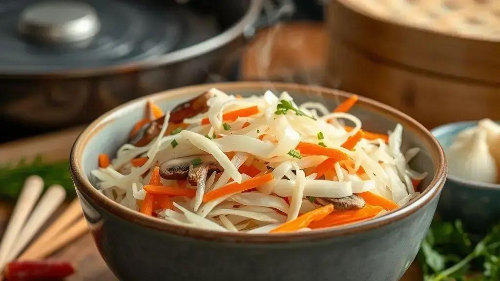 Delícias do recheio de rabanete daikon Delícias do recheio de rabanete daikon