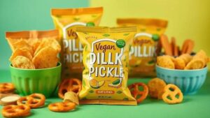 Os Snacks Veganos com Sabor de Dill Pickle que Você Precisa Conhecer
