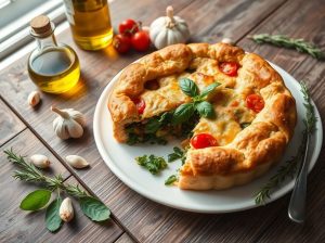 Torta Salgada Vegana à Moda Italiana