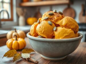 Sorvete Vegano de Abóbora Cremoso