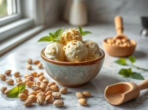 Sorvete Vegano de Pistache Cremoso