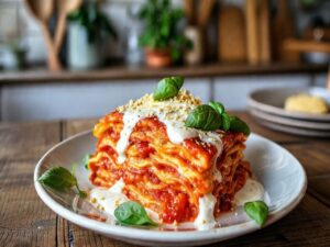 Lasanha Vegana de Palmito com Molho Branco Encantado