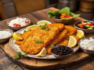 Carne Vegetal Tipo Peixe Empanado Crocante à Brasileira