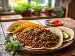 Carne Moída Vegana para Tacos Mexicanos