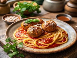 Almôndega Vegetal Italiana à Brasileira