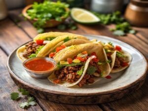 Carne Vegetal Tipo Tacos com Molho Picante