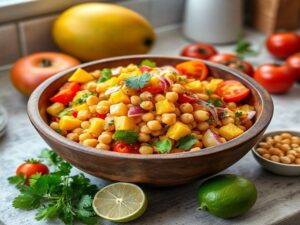 Salada de Grão-de-Bico Tropical