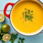 Sopa de Cenoura e Lentilha com Curry: Conforto em Cada Colher