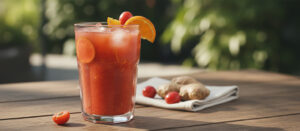 Suco Detox de Acerola com Laranja e Gengibre Refrescante