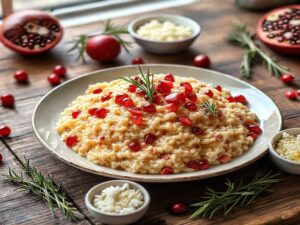 Risoto de Romã e Alecrim