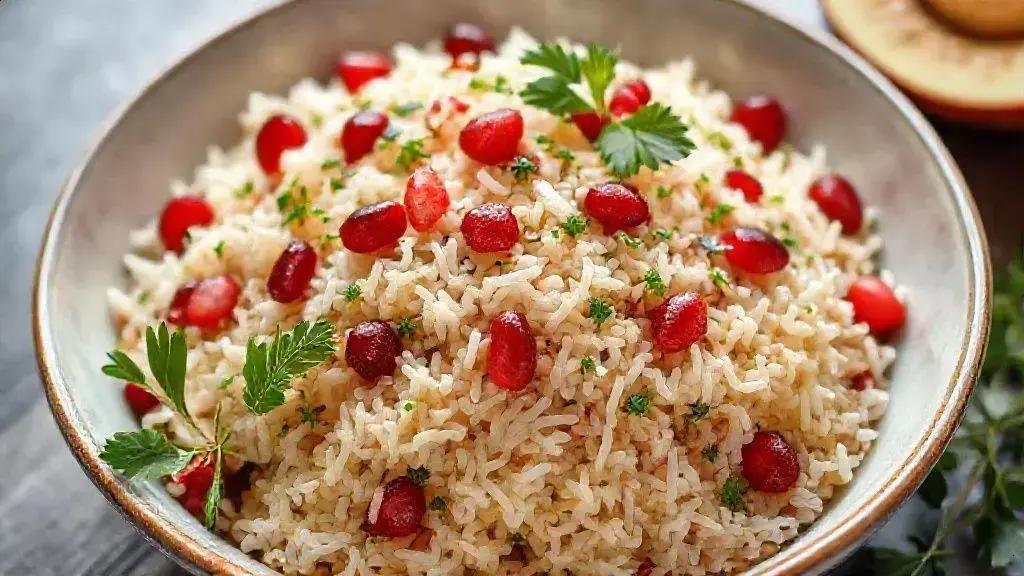 Salada de Arroz Festiva com Molho Cítrico: Uma Delícia Vegana