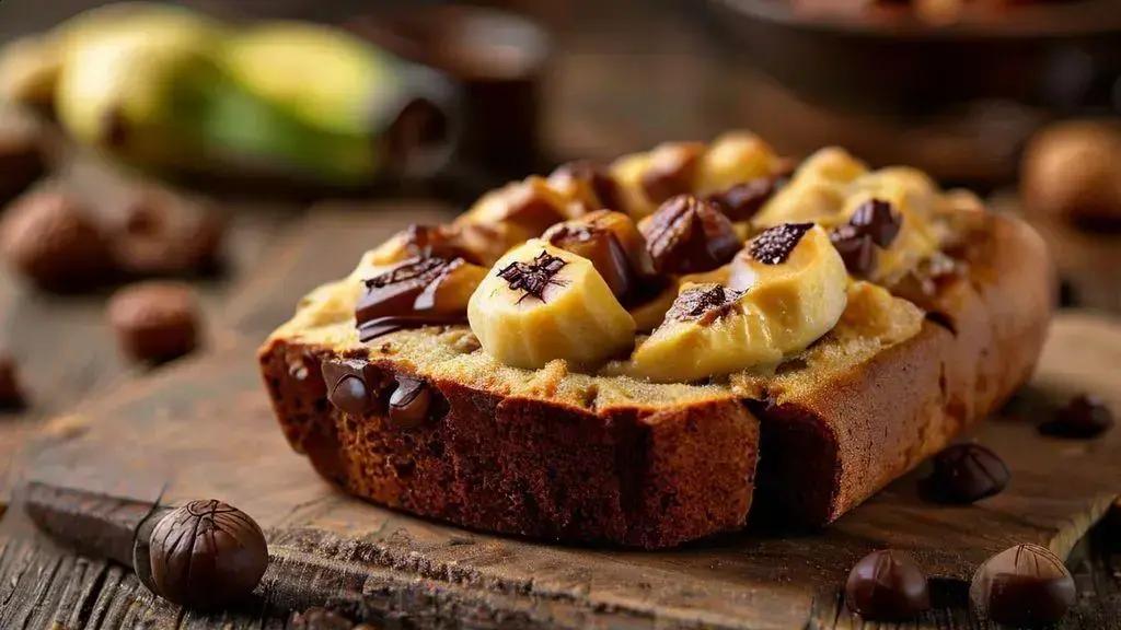 Banana Bread Vegano com Pecãs e Gotas de Chocolate: Receita Irresistível