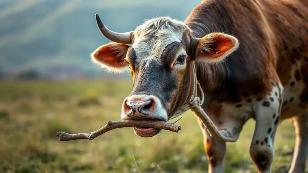 Estudo revela que bovinos têm habilidades surpreendentes com ferramentas