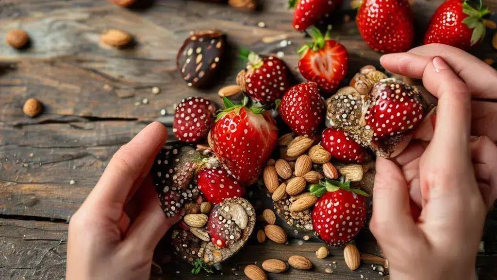 Receita Saudável: Bites Veganos de Morango, Chia e Aveia