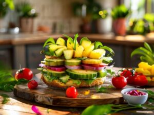 Sanduíche Vegano Tropical