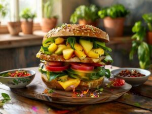 Sanduíche Vegano Tropical