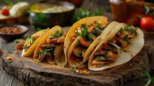 Tacos Veganos de Tofu Crocante com Tortillas de Cebolinha: Receita Completa