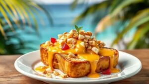 Deliciosa French Toast de Maracujá com Mascarpone Vegano