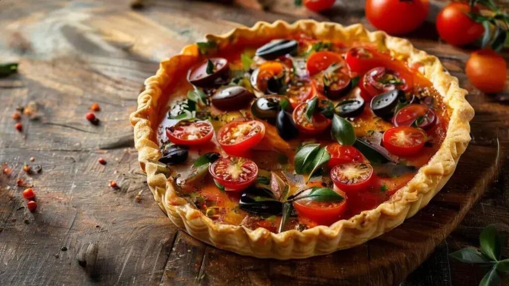 Tarte de Tomate em Forma de Coração com Pesto Picante