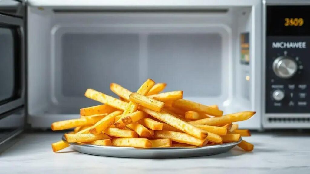 Como a fritura no micro-ondas pode deixar suas batatas fritas mais saudáveis