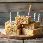 Deliciosas Barras de Bolo de Aniversário Vegano para Celebrar