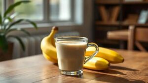 Descubra a nova tendência: café com leite de banana