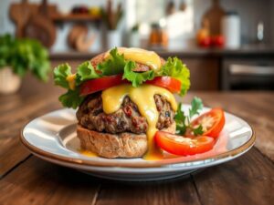 Hambúrguer de Feijão Carioca com Toque de Limão